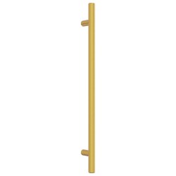 Poignées d'armoire 10 pcs doré 224 mm acier inoxydable 