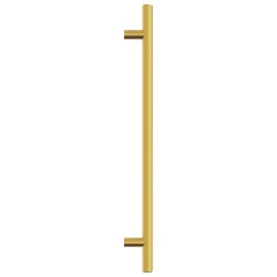Poignées d'armoire 10 pcs doré 224 mm acier inoxydable 