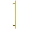 Poignées d'armoire 10 pcs doré 224 mm acier inoxydable 