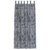 Rideaux en velours 2 pièces avec œillets gris argenté 245 x 140 cm 