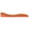 Chaise longue cire marron 205x70x31,5 cm bois massif de pin 