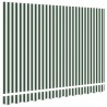 Tissu de remplacement pour store 3.5x2 m vert et blanc 