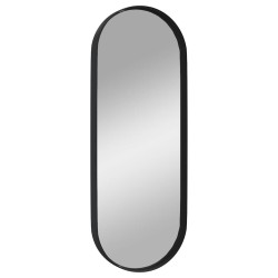 Miroir mural Noir 15x40 cm Ovale 