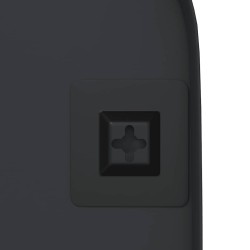 Miroir mural Noir 15x40 cm Ovale 