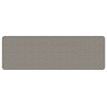 Tapis de couloir aspect sisal argenté 50x150 cm 