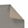 Tapis de couloir aspect sisal argenté 50x150 cm 