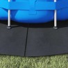 Tapis de sol de piscine noir Ø 244 cm, en tissu non tissé, rond. 