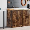 Armoire de rangement de garage chêne fumé 60x51x85 cm bois pin 