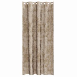 Rideaux en velours 2 pcs avec œillets Champagne 245 x 140 cm 