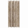Rideaux en velours 2 pcs avec œillets Champagne 245 x 140 cm 