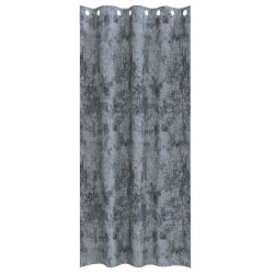 Paire de rideaux en velours 2 pièces avec œillets gris argent, 245 x 140 cm 