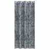 Paire de rideaux en velours 2 pièces avec œillets gris argent, 245 x 140 cm 