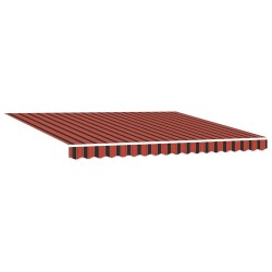 Store Manuel Rétractable Orange et Marron 350x250 cm 