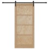 Porte Coulissante avec Kit de Quincaillerie 93x211 cm Bois Solide en Pin 