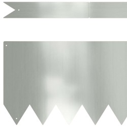 Bordures de jardin 50 pcs 100x0,5x20 cm Acier galvanisé 