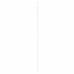 Porte coulissante avec kit de quincaillerie blanche 83x232 cm en bois massif de pin 