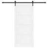 Porte coulissante avec quincaillerie 'ORKDAL'en pin blanc 