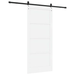 Porte coulissante avec quincaillerie 'ORKDAL'en pin blanc 