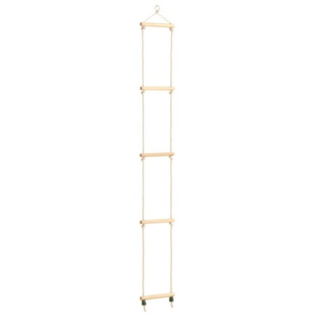 Échelle de corde pour enfants Bois massif et PE 30x168 cm 