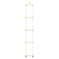 Échelle de corde pour enfants Bois massif et PE 30x168 cm 