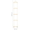 Échelle de corde pour enfants Bois massif et PE 30x168 cm 