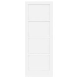 Porte Intérieure "ORKDAL" Blanche 78x211x4 cm Bois Massif en Pin 