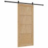Porte coulissante avec kit de quincaillerie 86x198,5 cm Bois massif pin 