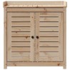 Table de rempotage et étagères 82,5x50x86,5 cm bois massif pin 