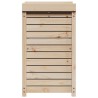 Table de rempotage et étagères 82,5x50x86,5 cm bois massif pin 