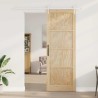 Porte coulissante avec kit de quincaillerie 83x232 cm Bois massif Pin 