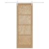 Porte coulissante avec kit de quincaillerie 83x232 cm Bois massif Pin 