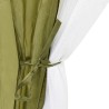 Tente de piscine Tissu 590x520x250 cm Vert 