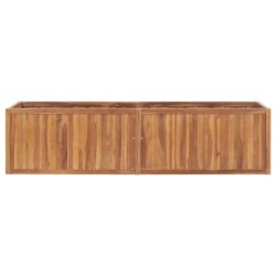 Lit surélevé de jardin 200x50x50 cm Bois de teck solide 