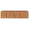 Lit surélevé de jardin 200x50x50 cm Bois de teck solide 