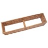 Lit surélevé de jardin 200x50x50 cm Bois de teck solide 