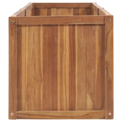 Lit surélevé de jardin 200x50x50 cm Bois de teck solide 