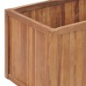 Lit surélevé de jardin 200x50x50 cm Bois de teck solide 