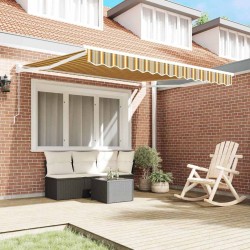 Store manuel rétractable Rayures Multicolores 300 x 250 cm 