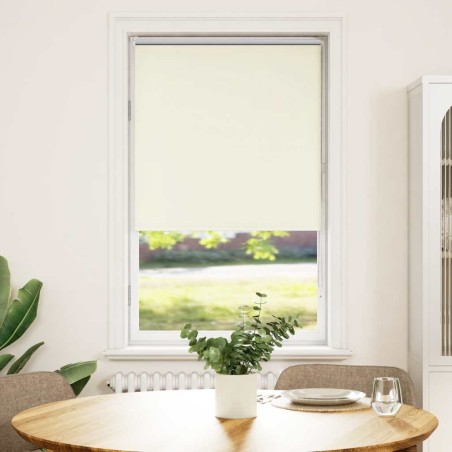 Store enrouleur occultant blanc cassé 70x130cm largeur du tissu 