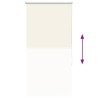 Store enrouleur occultant blanc cassé 70x130cm largeur du tissu 