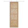 Porte coulissante avec matériel 78x232 cm Bois massif pin 
