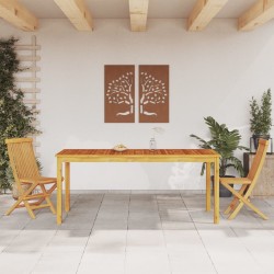 Table à manger de jardin 180x90x75 cm bois massif d'acacia 