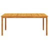 Table à manger de jardin 180x90x75 cm bois massif d'acacia 