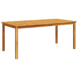 Table à manger de jardin 180x90x75 cm bois massif d'acacia 