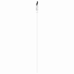 Porte coulissante avec kit de quincaillerie blanche 93x232 cm bois massif pin 