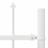 Clôture de jardin Blanc 5.1 x 1 m Acier enduit de poudre 