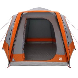 Tente Gris et orange Large Polyester 
