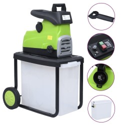 Broyeur électrique de jardin avec sac de collecte 2800 W  
