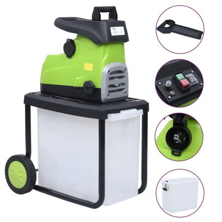 Broyeur électrique de jardin avec sac de collecte 2800 W  