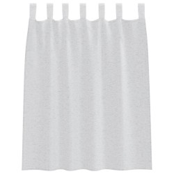 Rideaux 2 pcs Gris clair 140 x 140 cm Polyester 